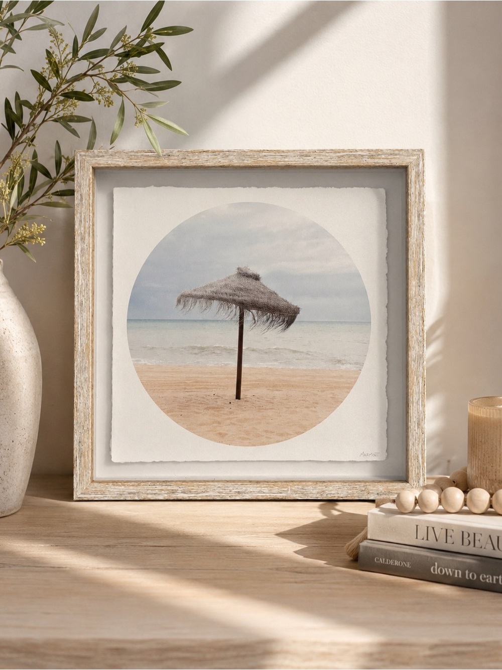 Framed Beach Umbrella Wall Art - Marmont Hill